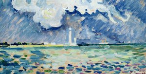 The Lighthouse at Gatteville by Paul Signac